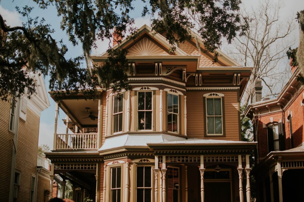 big Victorian house